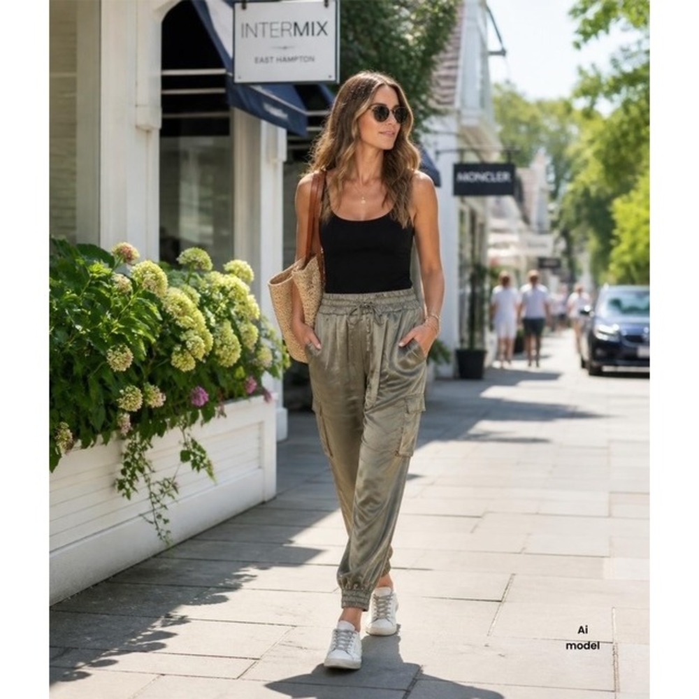 Joes Jeans Darya Jogger High Rise Silk Polyester‎ Retails $100